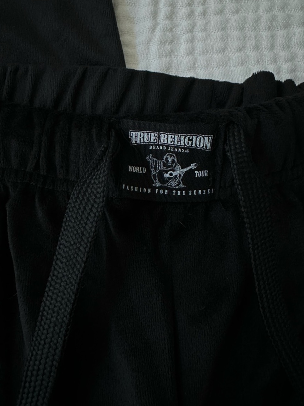 True Religion Black Velour straight-Leg Sweatpants - Picture 9 of 13